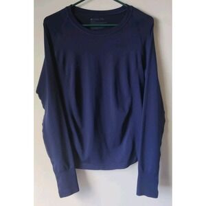 Zella Women's Tall L Compression Knit Long Sleeve Top Workout Athleisure Yoga